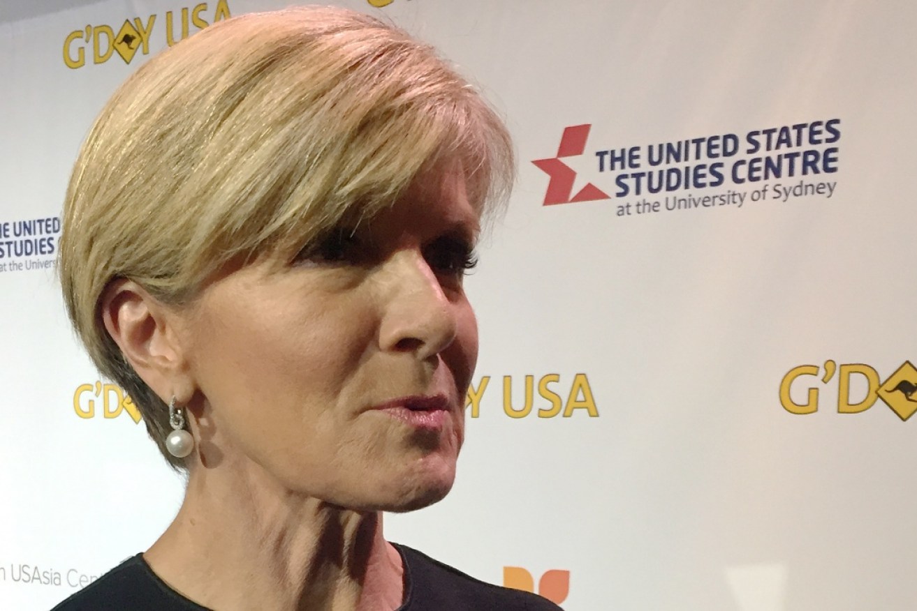 Ms Bishop at a G'day USA event in Los Angeles on Australia Day.
