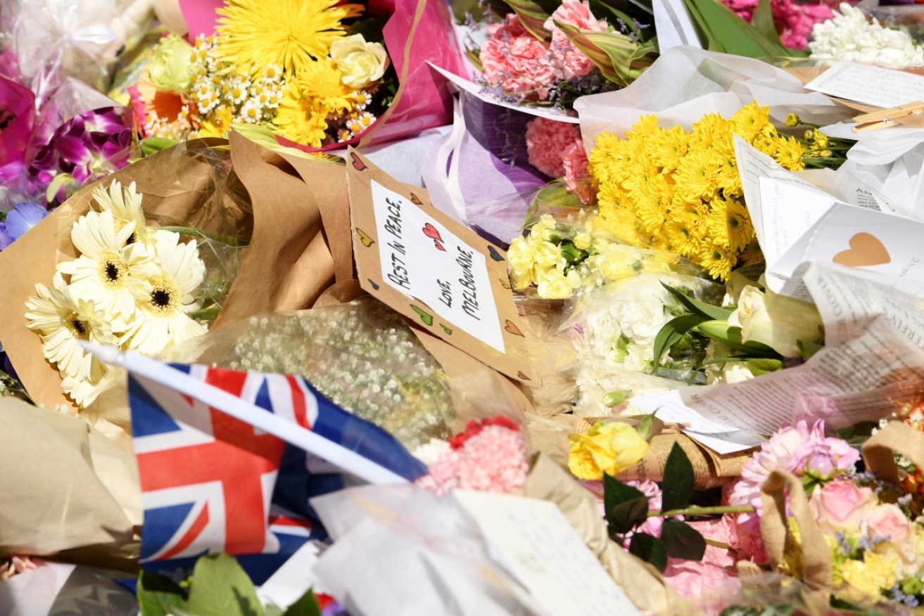 Mourners have left hundreds of tributes to the victims of the car attack in the Melbourne CBD.