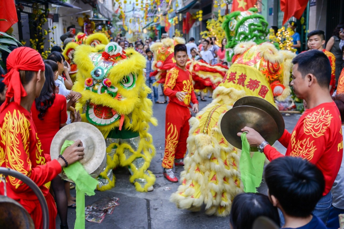 Preparations are underway ahead of Lunar New Year on Saturday