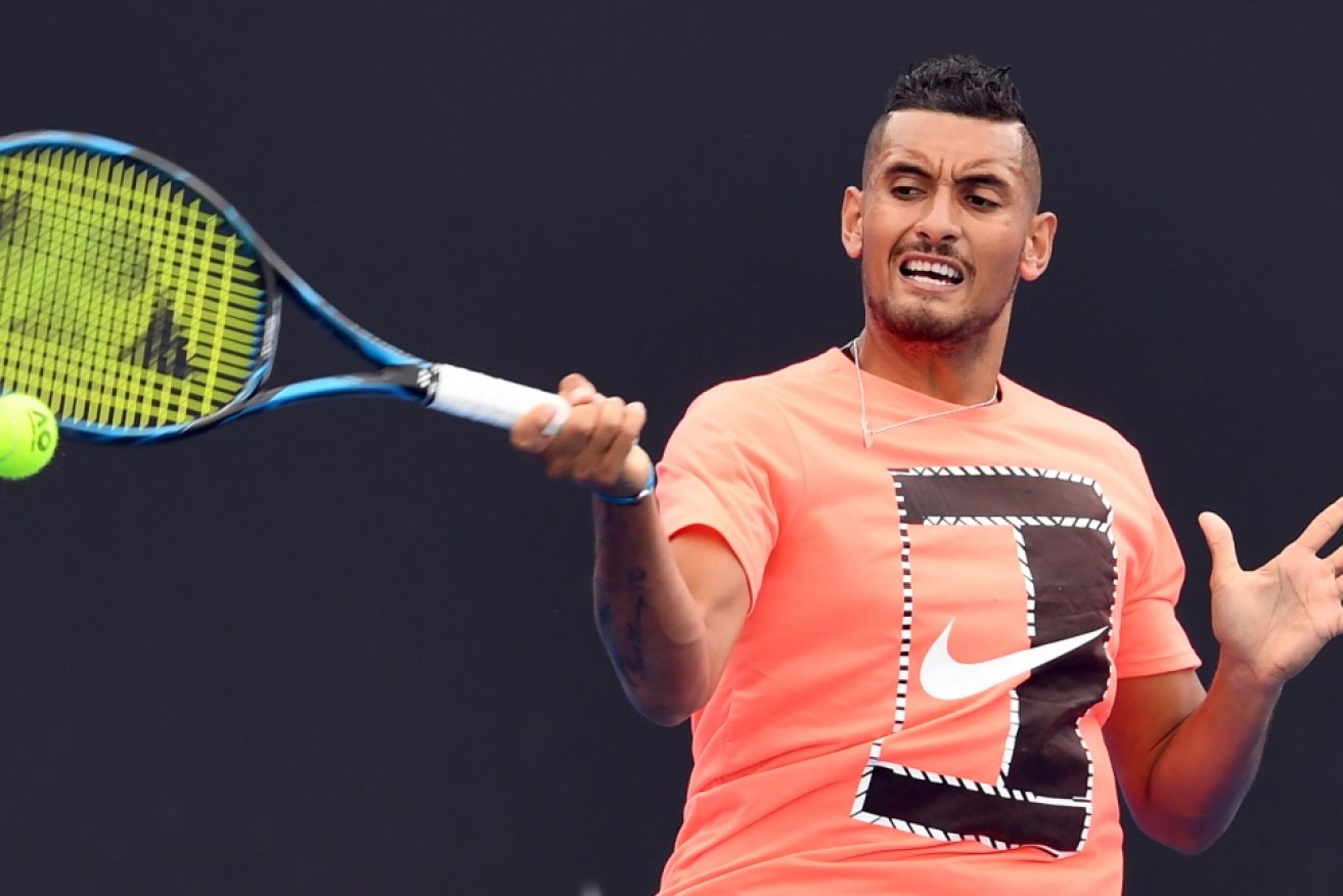 Nick Kyrgios says his troublesome knee is ''feeling really good''.