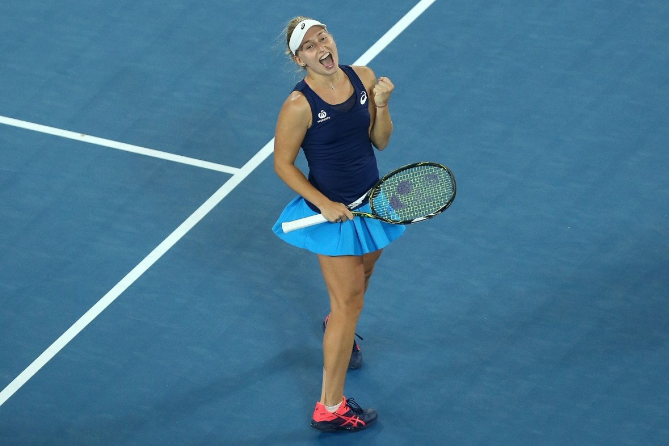 Daria Gavrilova is through to the fourth round, where she will play Karolina Pliskova.