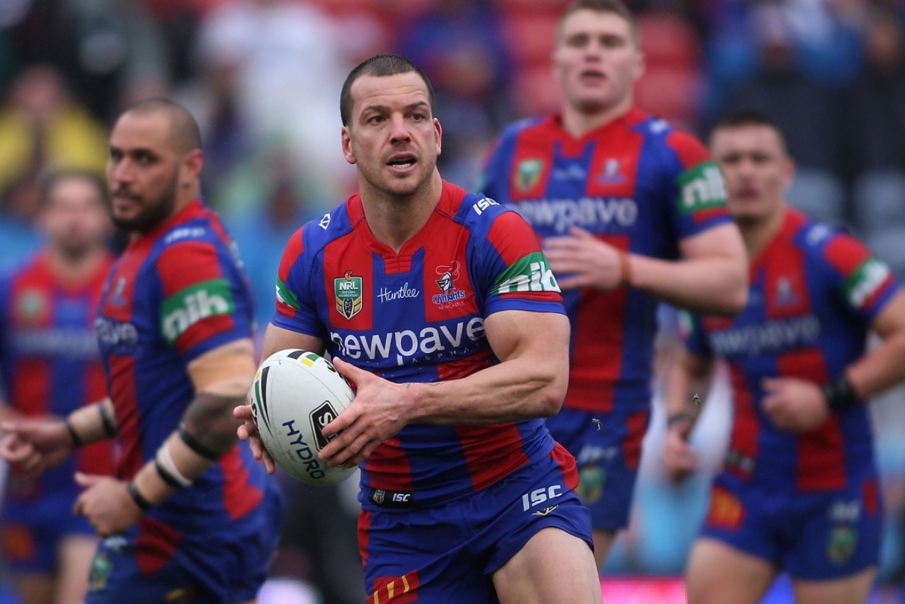 Newcastle playmaker Jarrod Mullen has tested positive to an anabolic steroid.