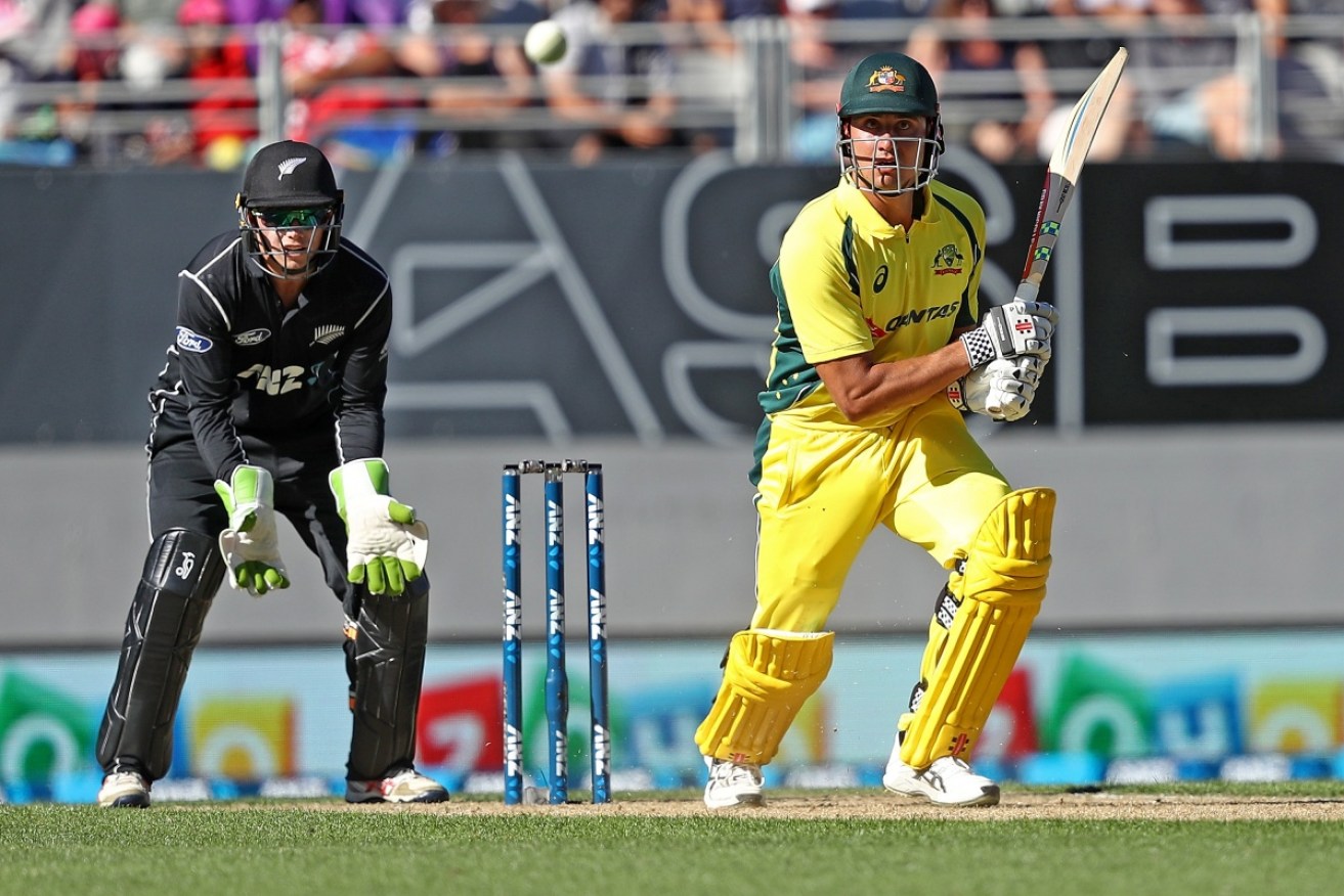 Marcus Stoinis smashed a century and grabbed three wickets as Australia fell just short of a remarkable victory against NZ.