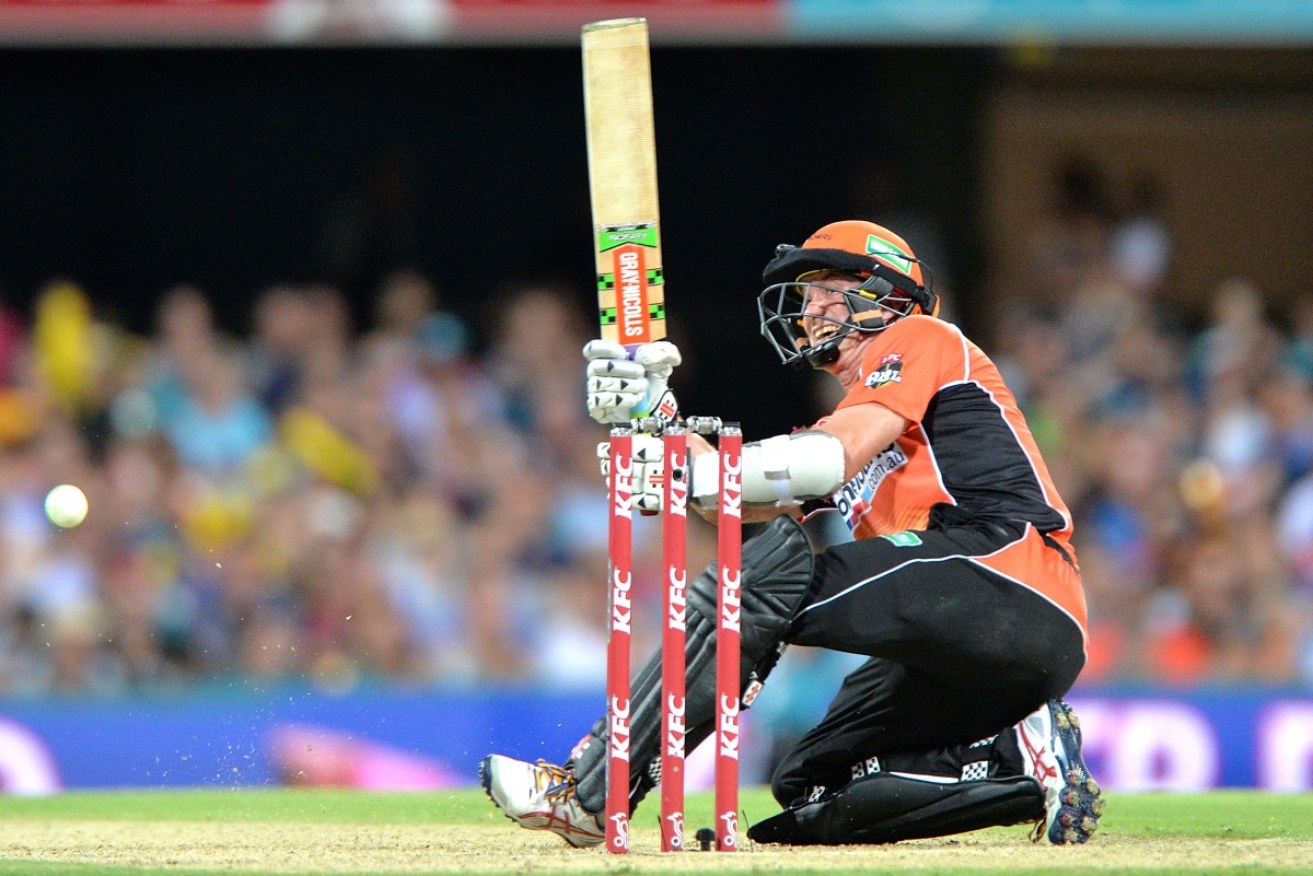 Michael Klinger was unconventional at times, but still effective, in the Scorchers' innings.