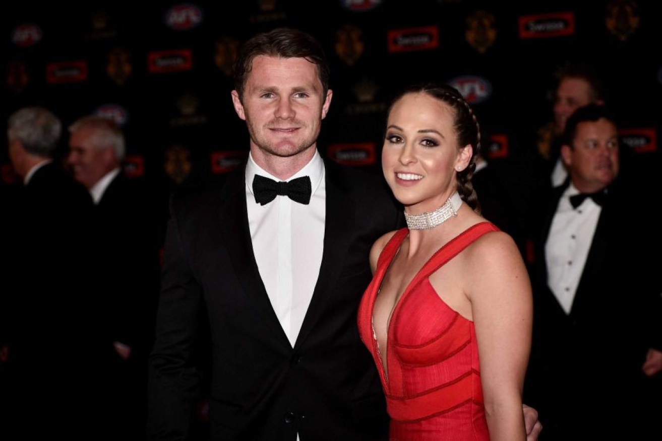 Channel Seven announcer Craig Willis has voiced a video announcing Patrick Dangerfield and his wife Mardi are having a baby.