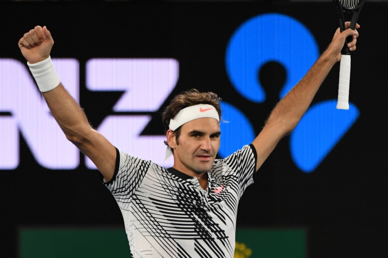 Roger Federer cruised through to the Australian Open semi finals.