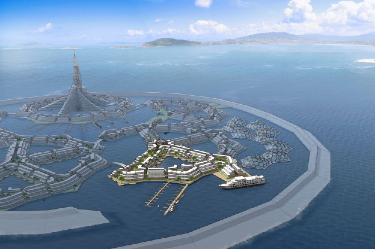 This could be the world's first floating city. 