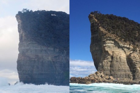 Surfers at Tasmania&#8217;s big wave &#8216;Shippies&#8217; fear access cut after cliff collapse