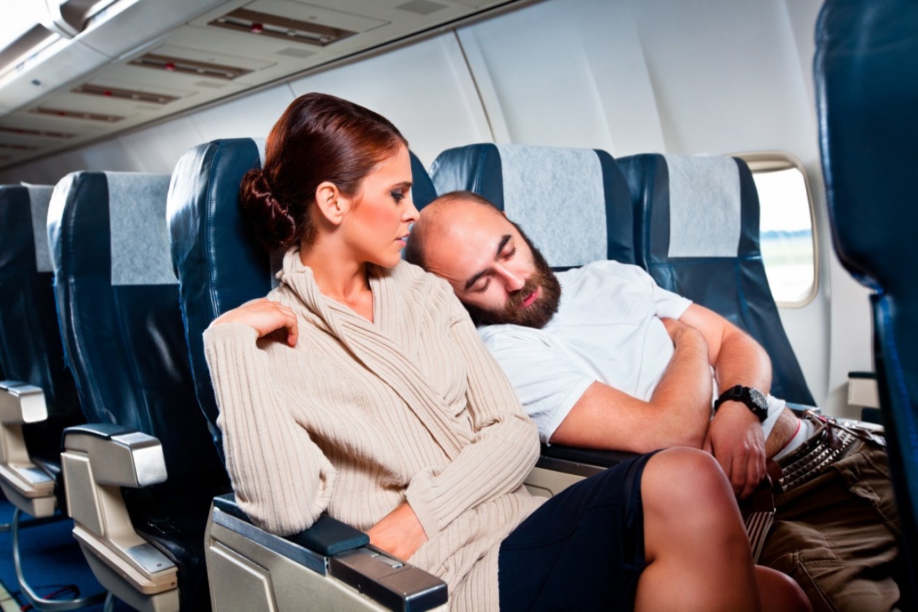 Ever had a sleep seat mate do this to you? You're not alone.