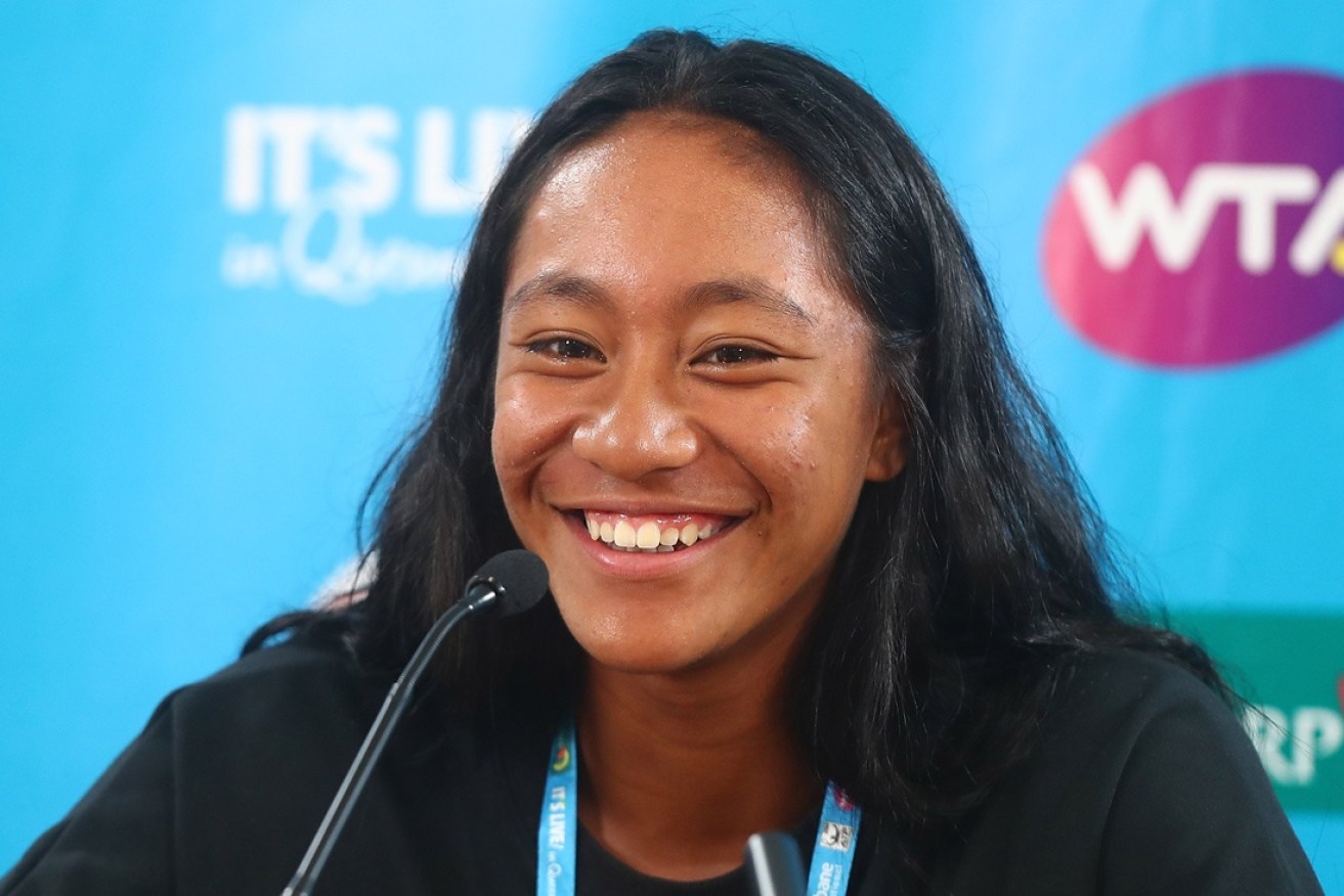 Destinee Aiava is making waves in the tennis world.