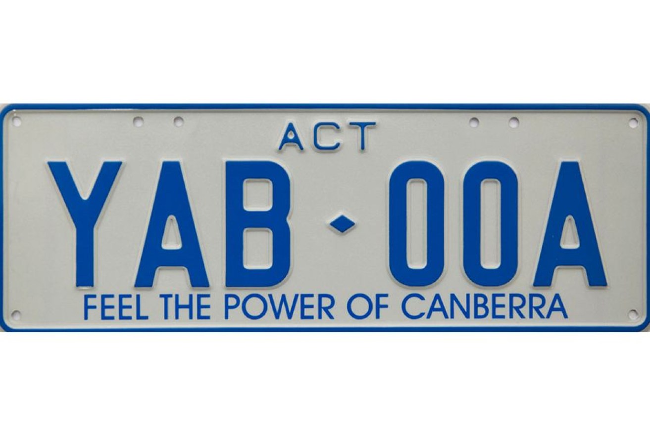Voters can choose to keep on of the current number-plates, such as this one. 