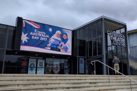 Australia Day billboard featuring Muslim girls sparks bomb threat