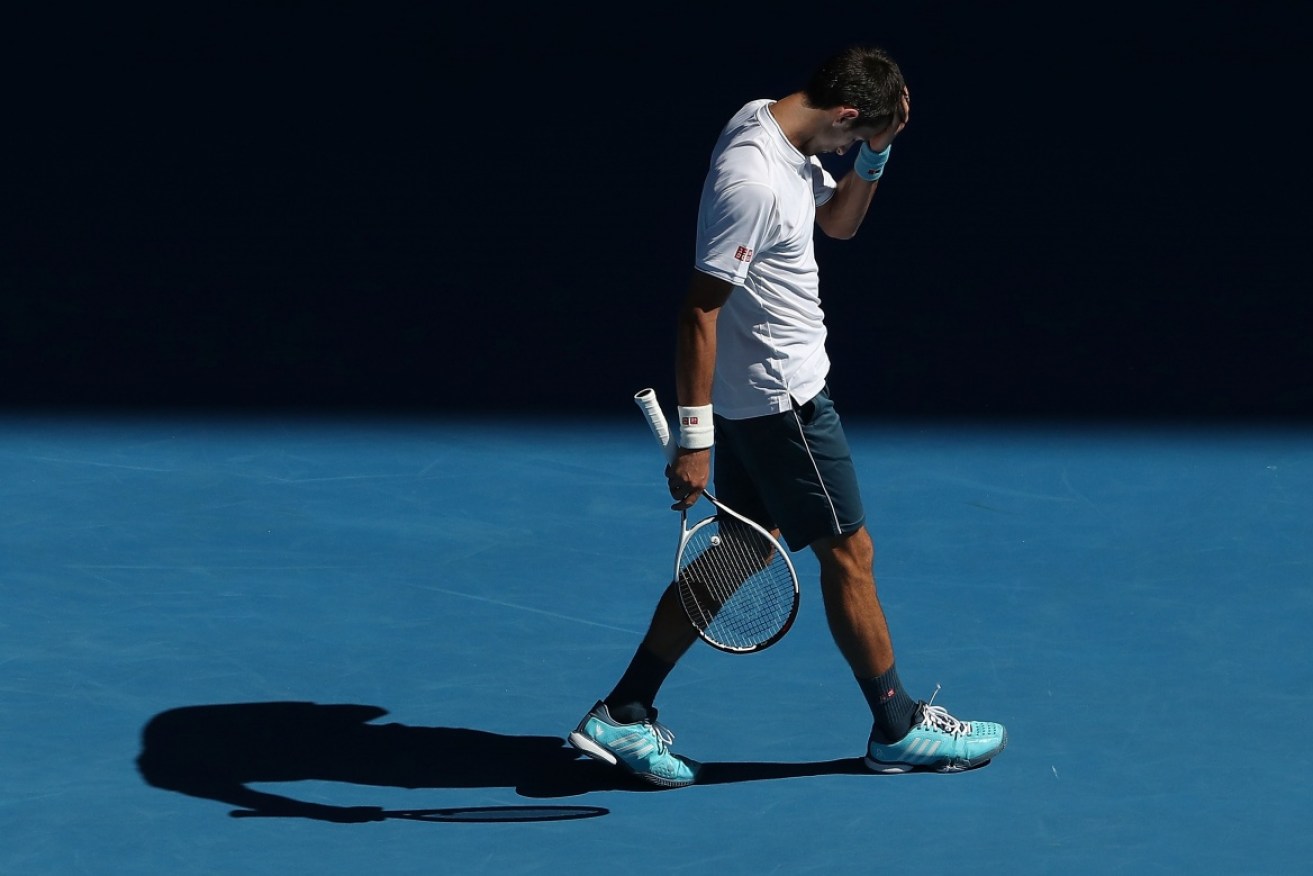 Novak Djokovic after his second-round loss,  his earliest exit at the Australia Open since 2006. 