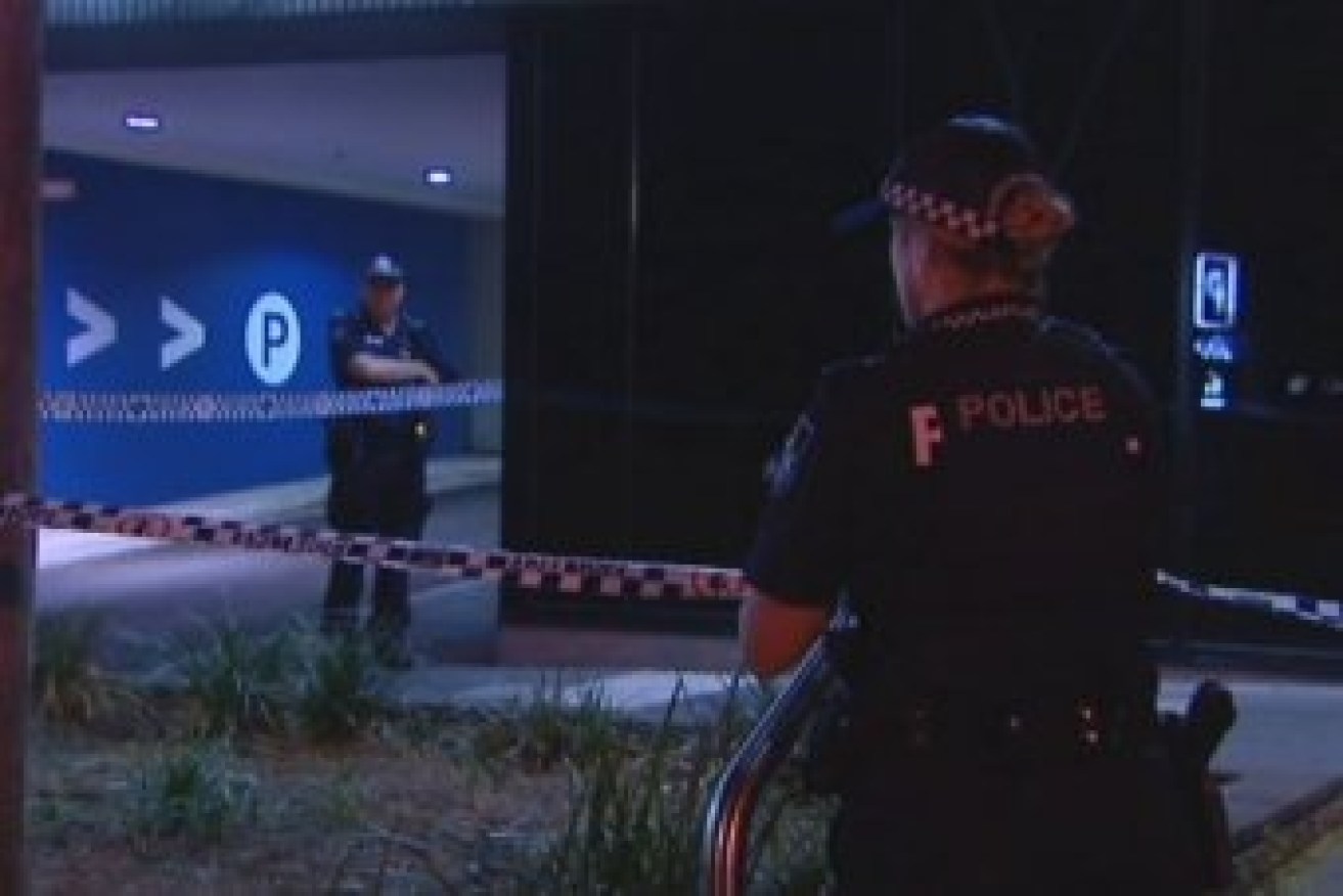 The scene of the alleged attack in Surfers Paradise. 