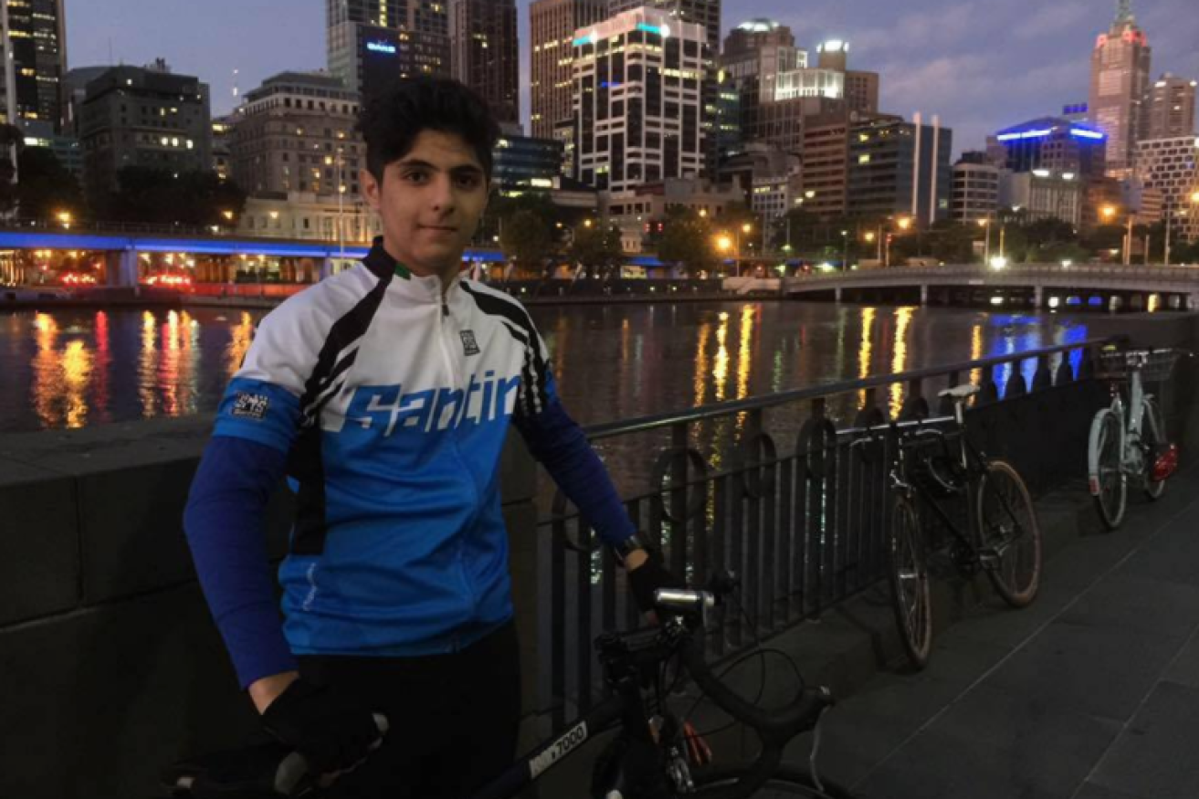Dual Australian-Iranian Pouya Ghadirian, 15, was barred from the US. 