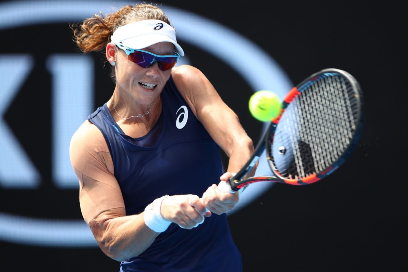 Samantha Stosur started well - but faded dramatically.