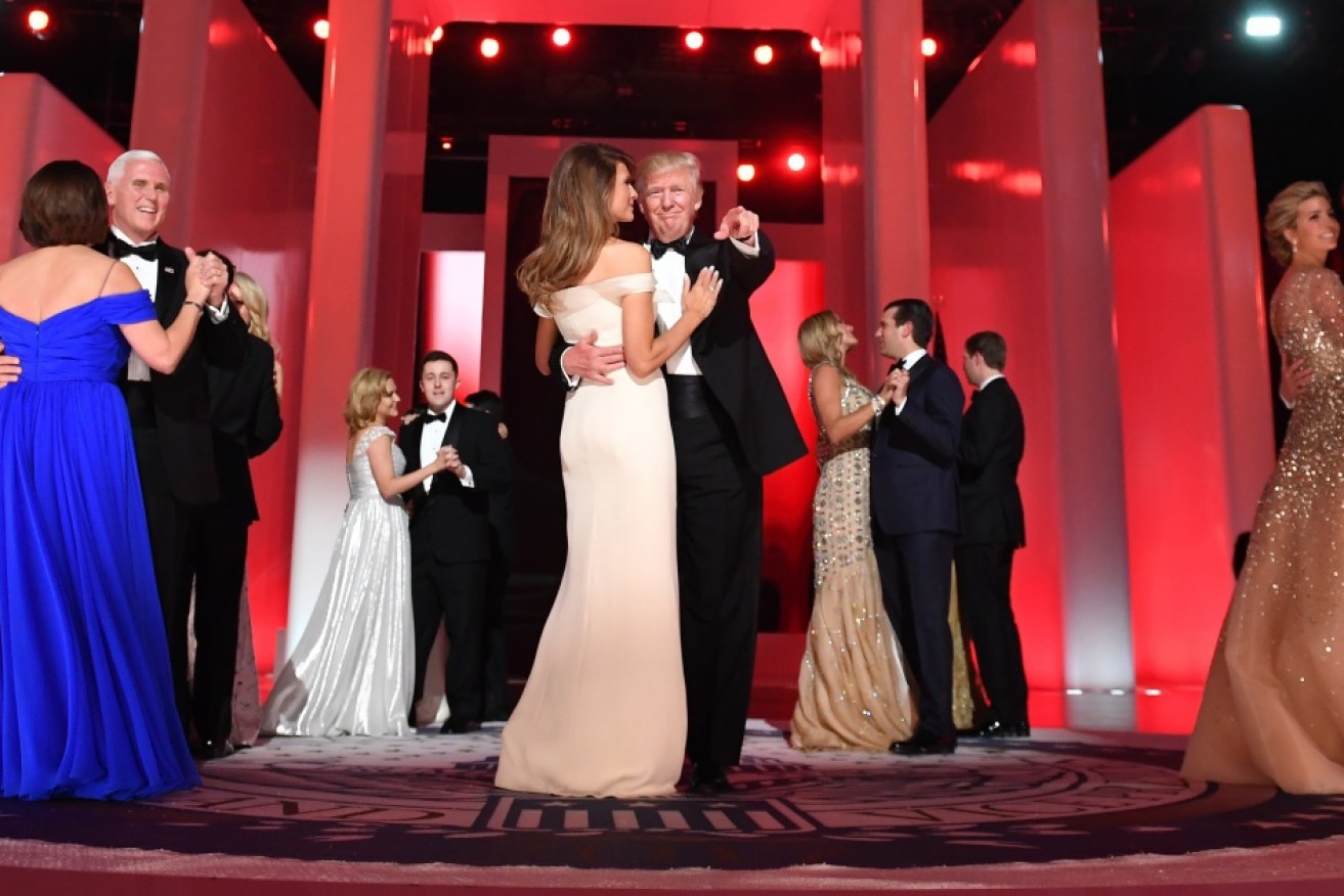 Team Trump enjoy a dance at the first inaugural Freedom Ball.