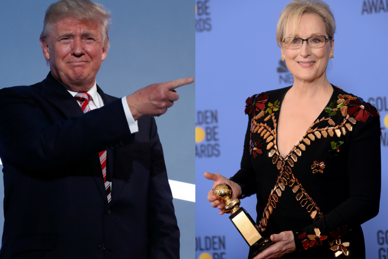 Donald Trump has ripped into Meryl Streep for her Golden Globes speech.