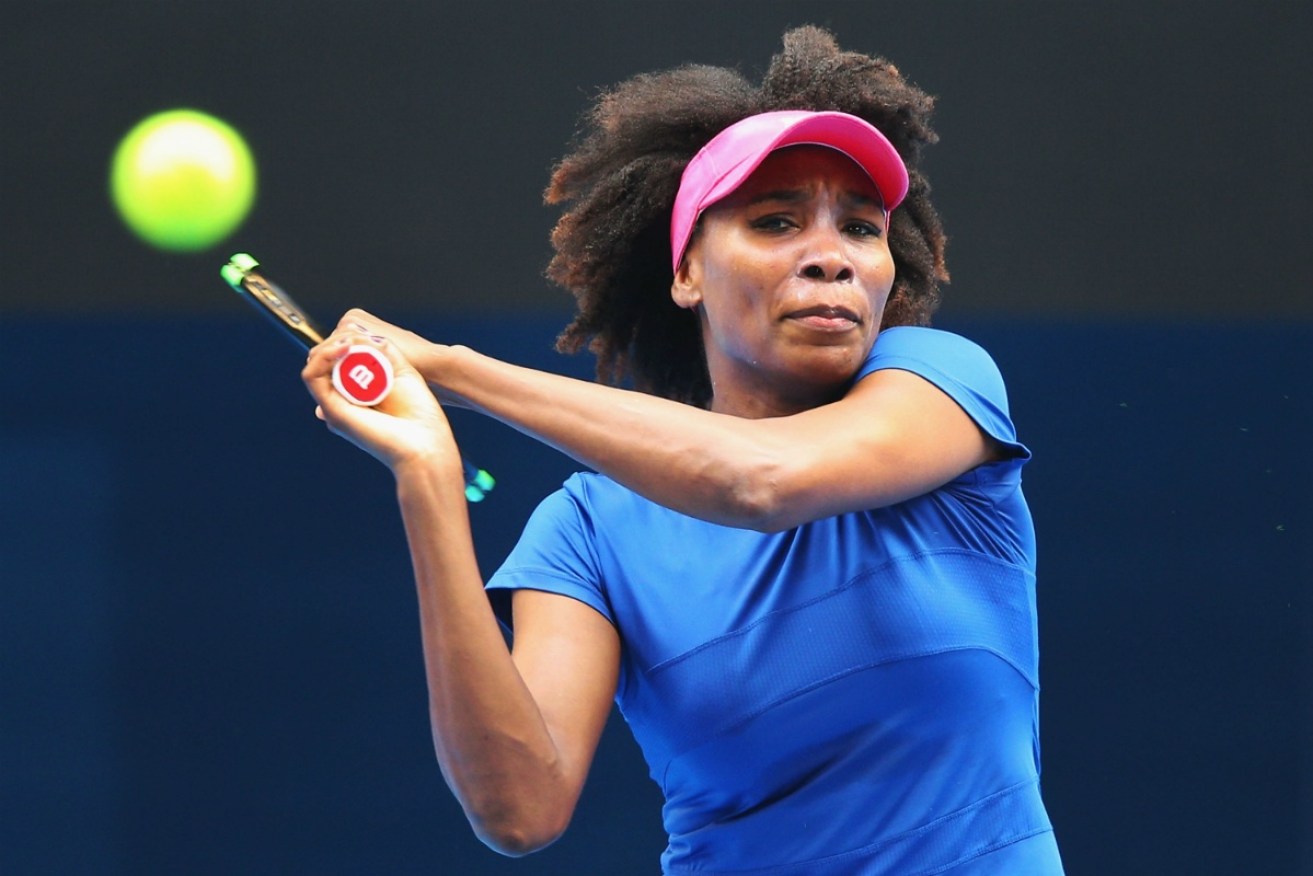 Venus Williams in action at the Australian Open.