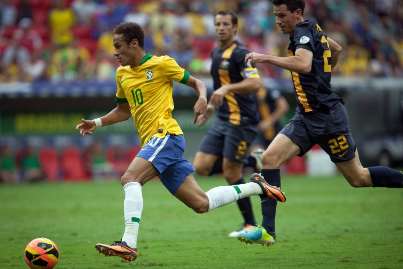 All eyes will be on Neymar as the Socceroos take on Brazil in June. 