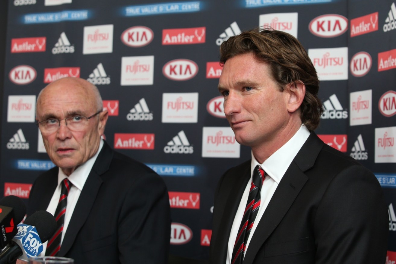 Former Essendon coach James Hird and former chairman Paul Little both appear in the    leaked recording.