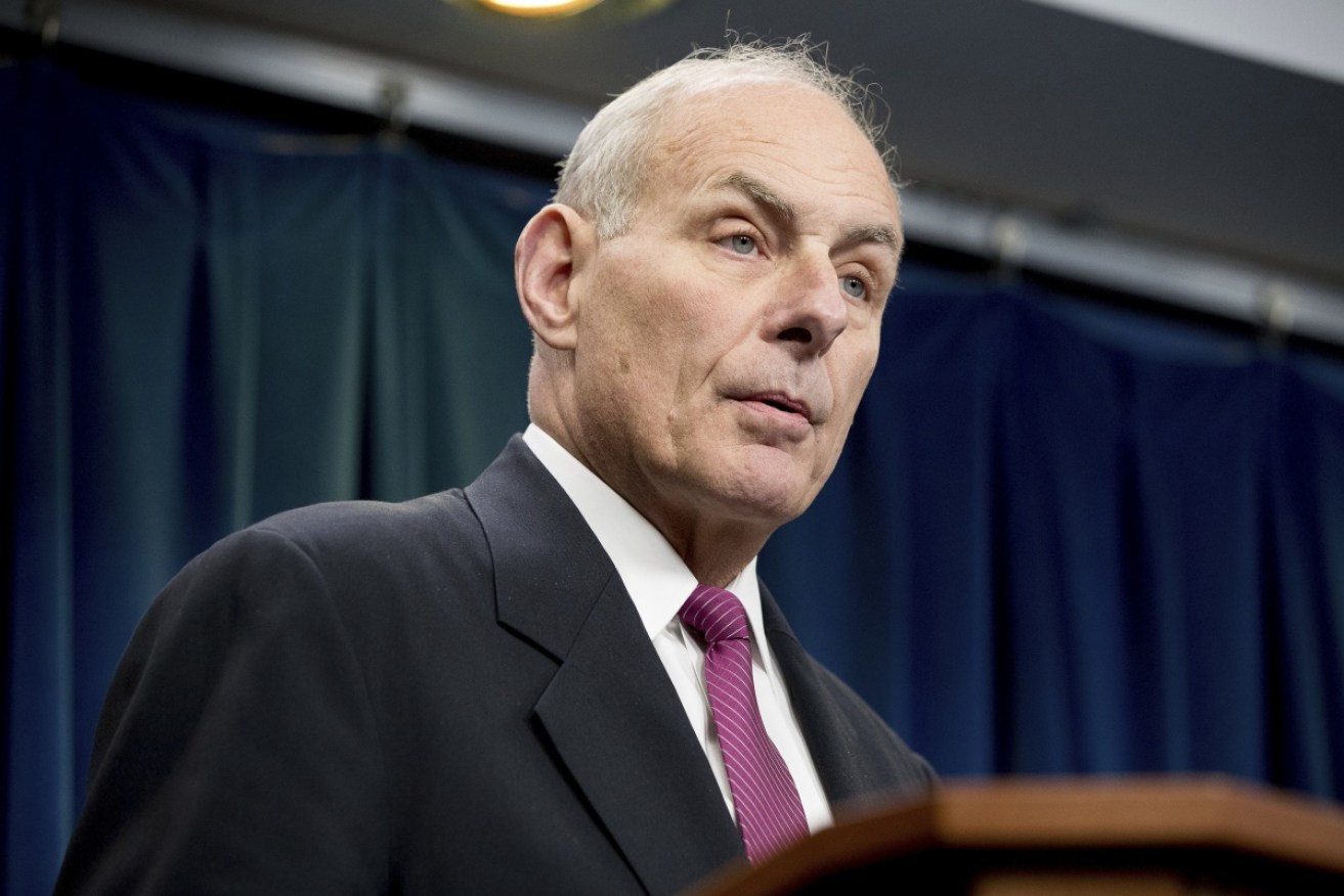 Homeland Security Secretary John Kelly discussing the operational implementation of the president's executive orders. 
