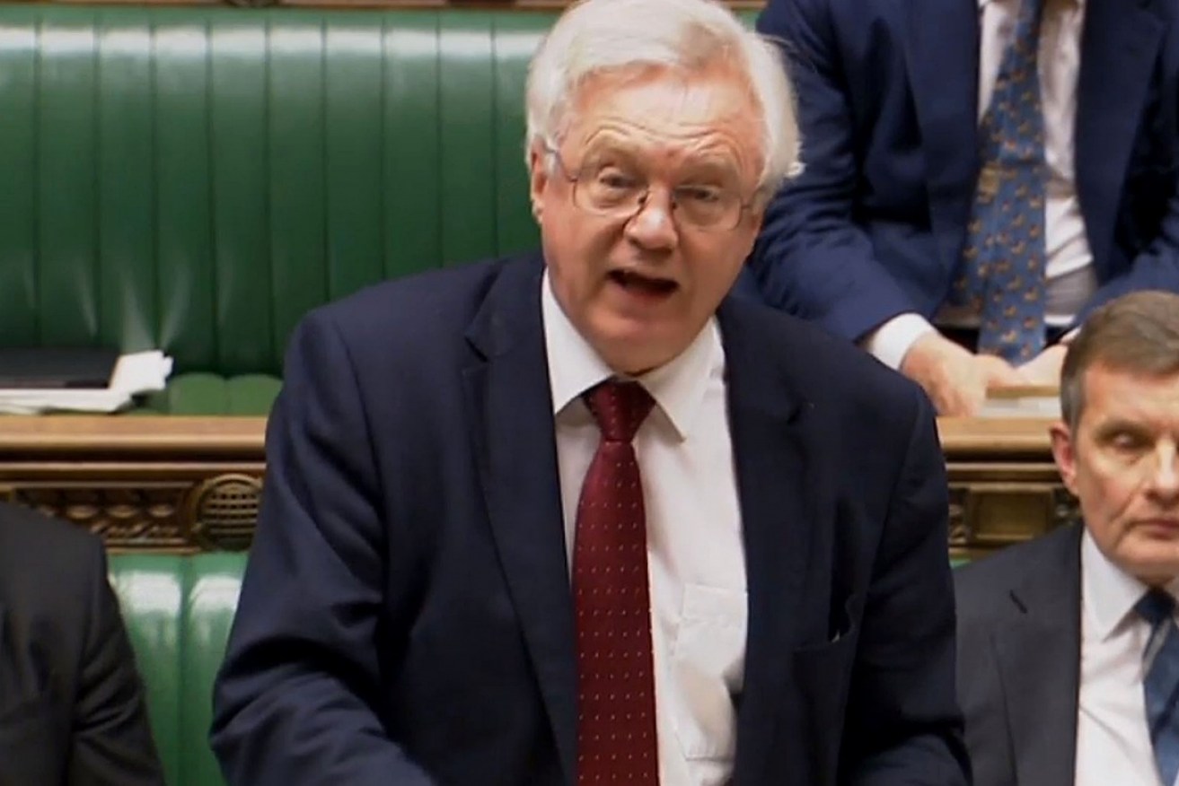Brexit Secretary David Davis introduces the White Paper in the House of Commons. 