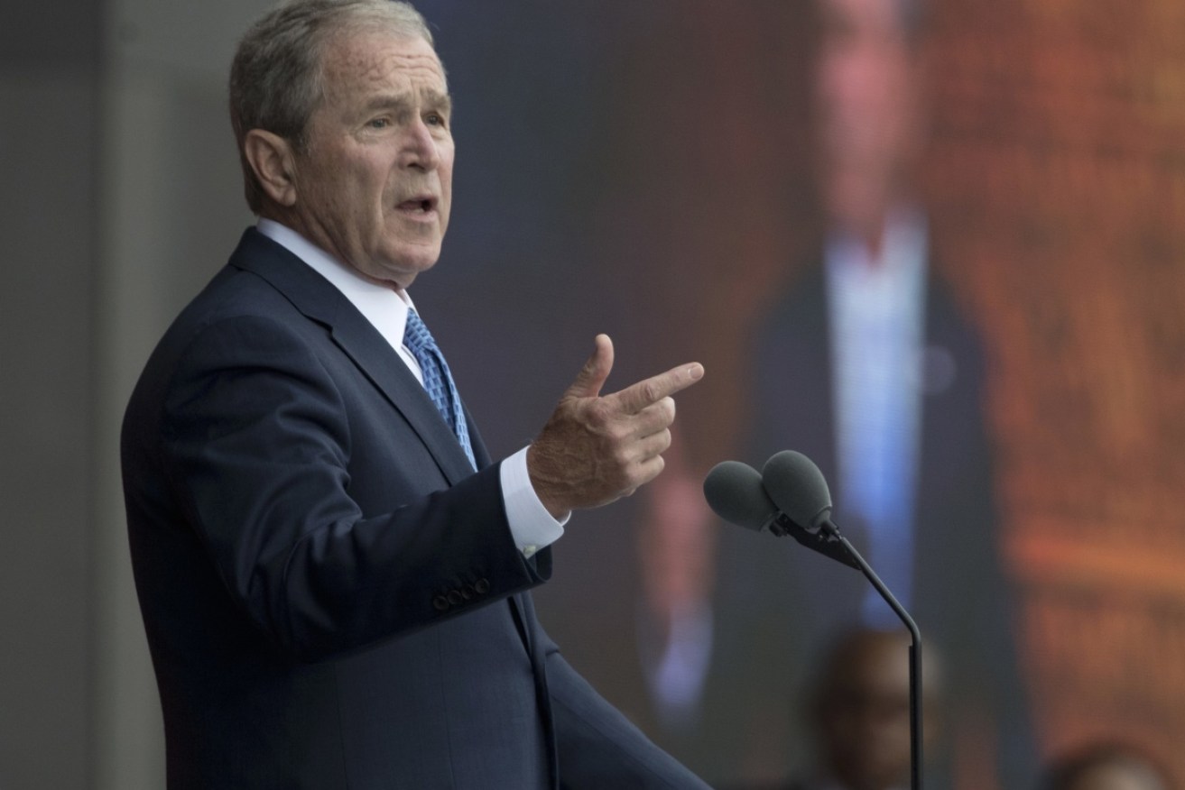 George W Bush has given his first in-depth interview since Donald Trump's inauguration – expressing strong support for a free press.
