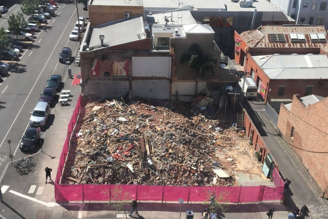 Melbourne City Council says the old pub was demolished without a planning permit.