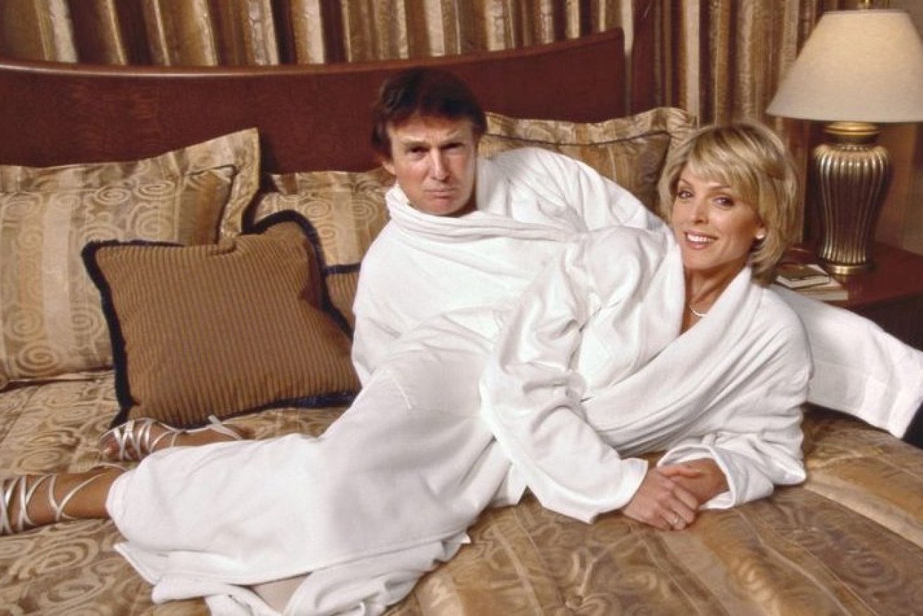 Donald Trump has furiously attacked an expose that depicts him wearing a bathrobe in the White House.