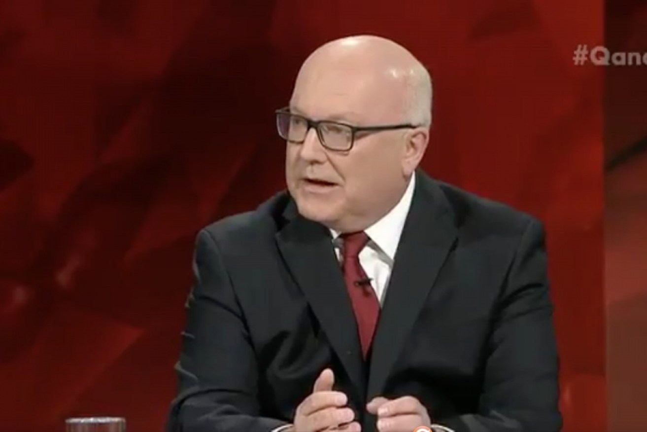 Attorney-General George Brandis used the welfare debacle to blame the Labor Party