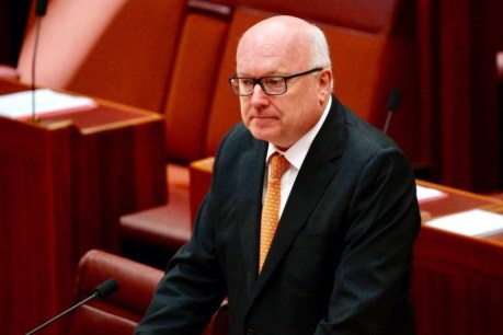 George Brandis fronts Senate Estimates, claims he is not at odds with WA counterpart