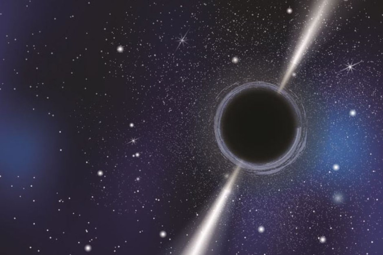 The 'middleweight' black hole weighs 2,200 times the mass of the Sun.