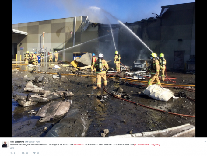 MFB chief fire crews Essendon airport dfo crash