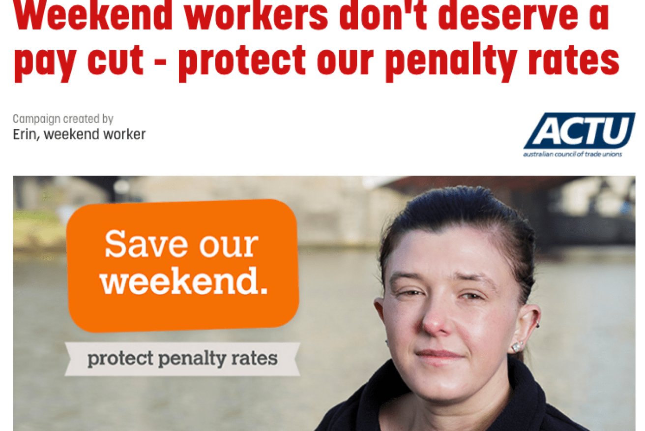 A petition opposed to the penalty rates cut reached 3000 signatures in its first hour.