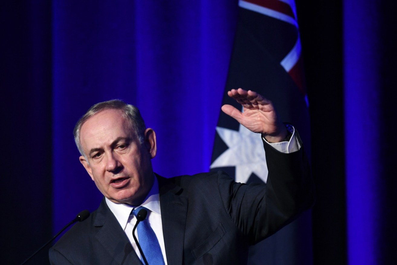 Israeli Prime Minister Benjamin Netanyahu says "Australia has been courageously willing to puncture UN hypocrisy''.