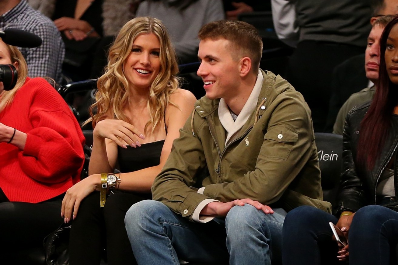 Eugenie Bouchard and her  Twitter date sat courtside at an NBA game.