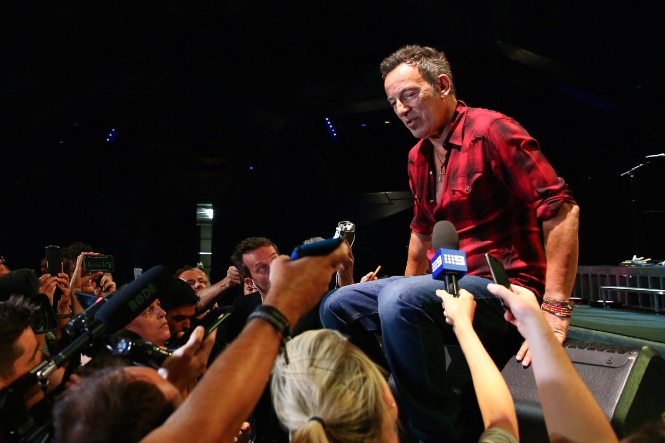 Bruce Springsteen described himself as an "embarrassed American".