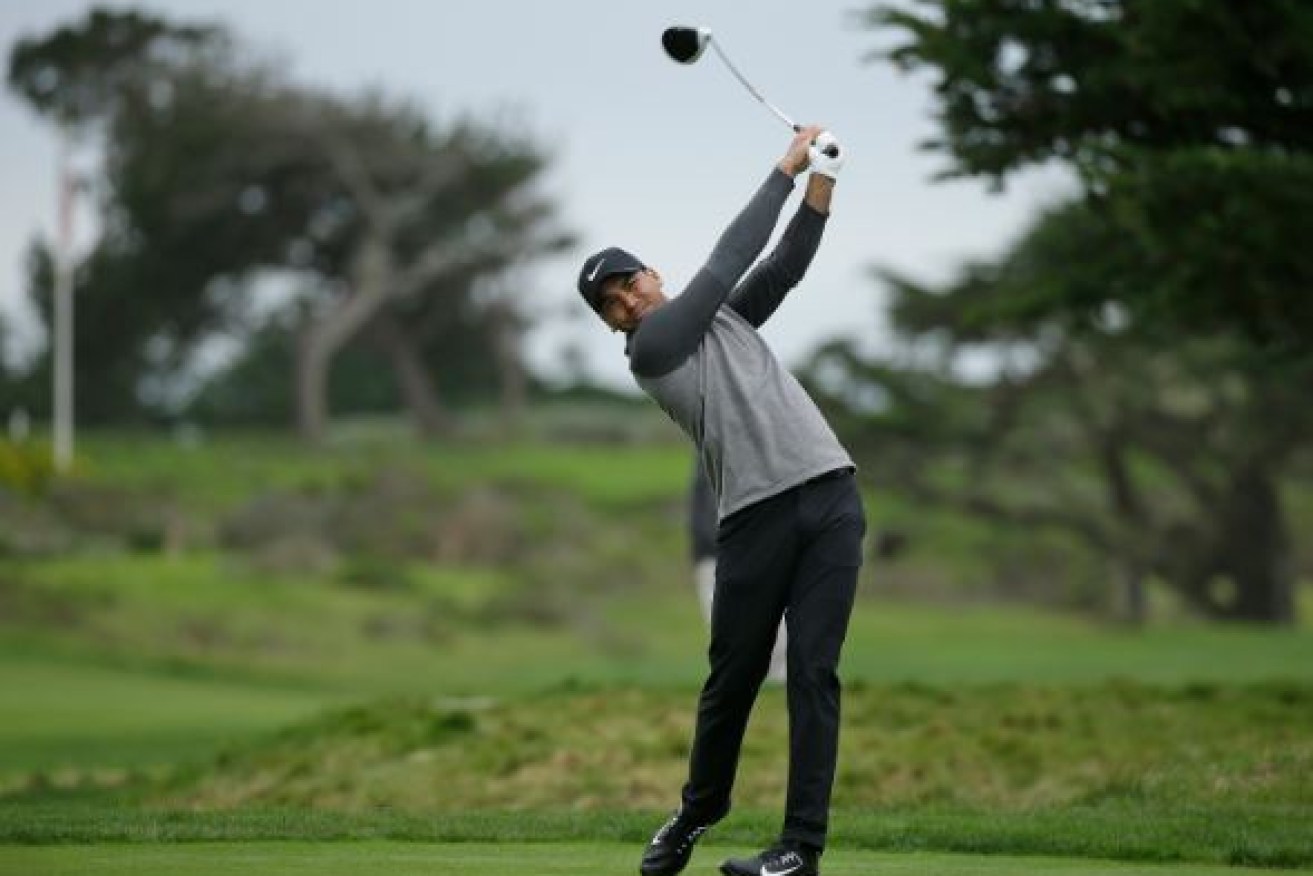 Australia's Jason Day slipped down the leaderboard at the Pebble Beach Pro-Am.