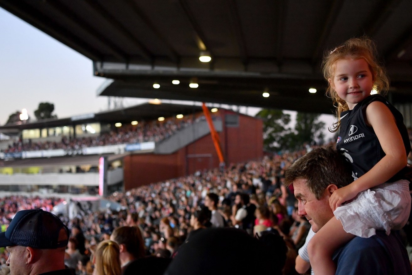 Ikon Park was packed for last week's match between Carlton and Collingwood.