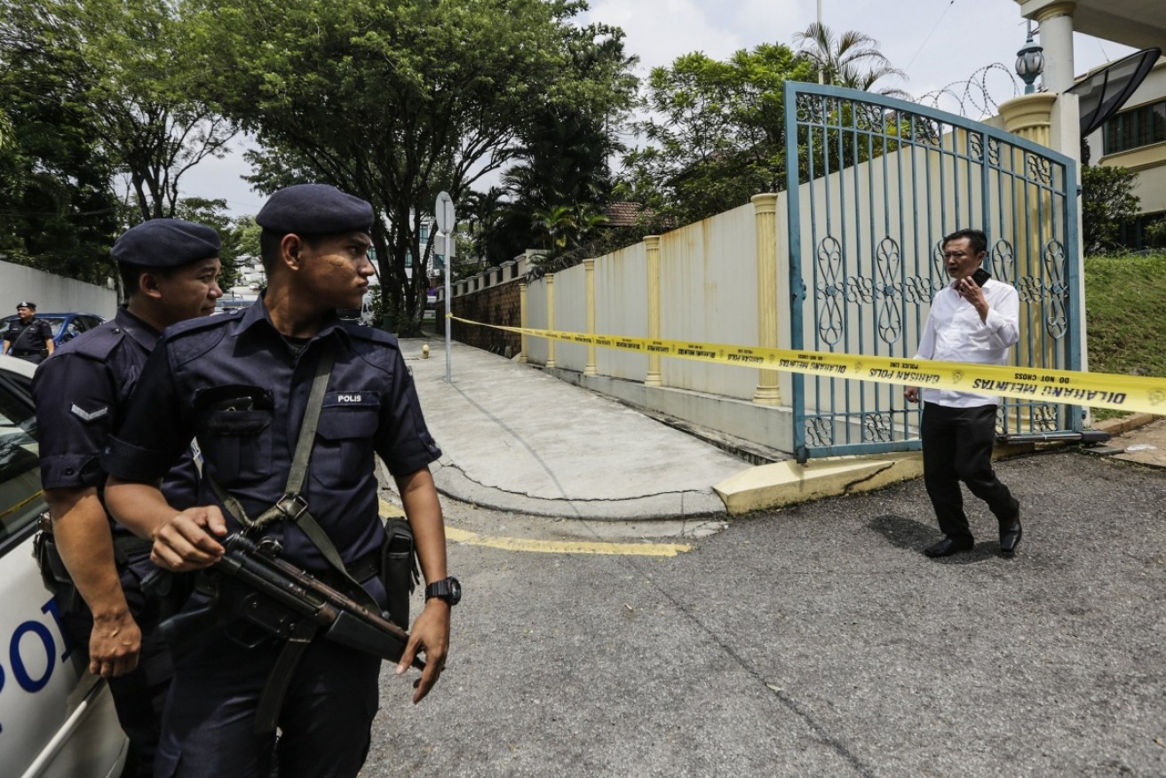 Malaysian police have sealed off the North Korean embassy in Kuala Lumpur.