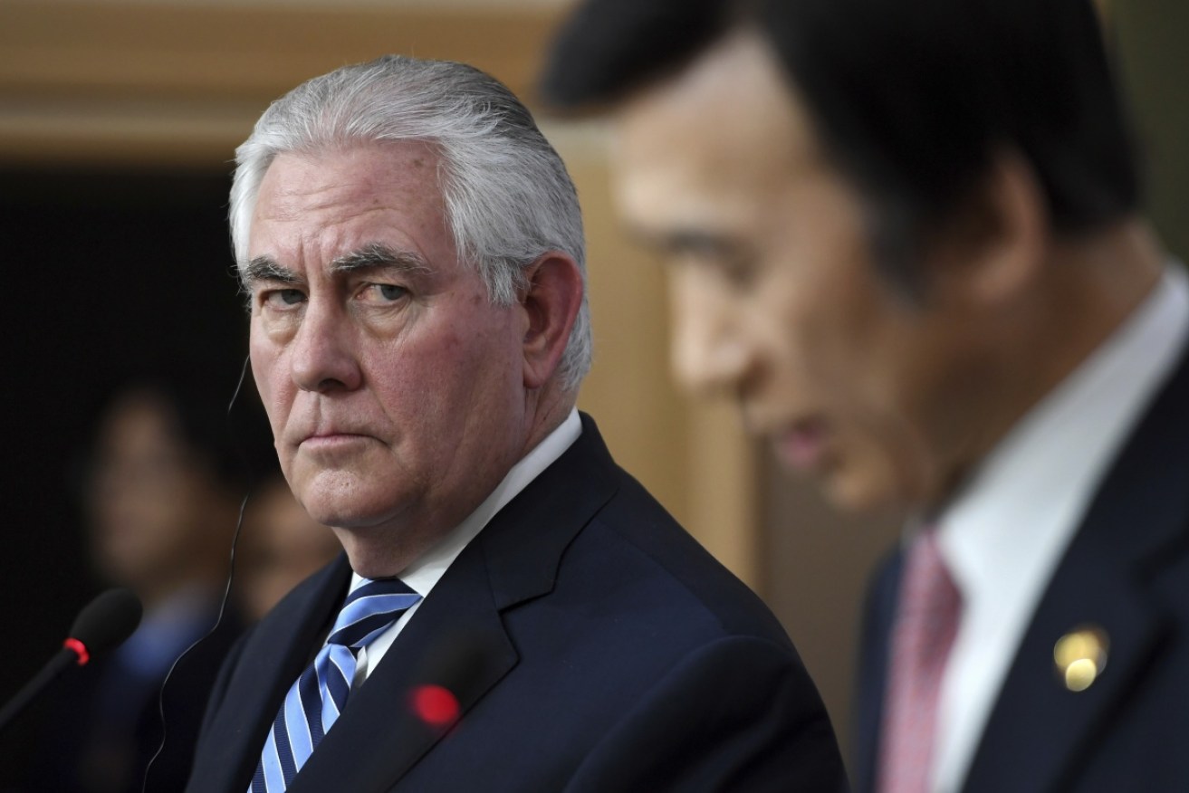 US Secretary of State Rex Tillerson during a media conference in Seoul last week.