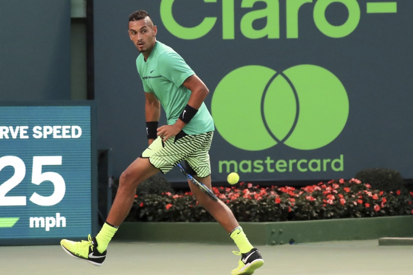 Nick Kyrgios had to fight off a spirited challenge from Zverev to win.
