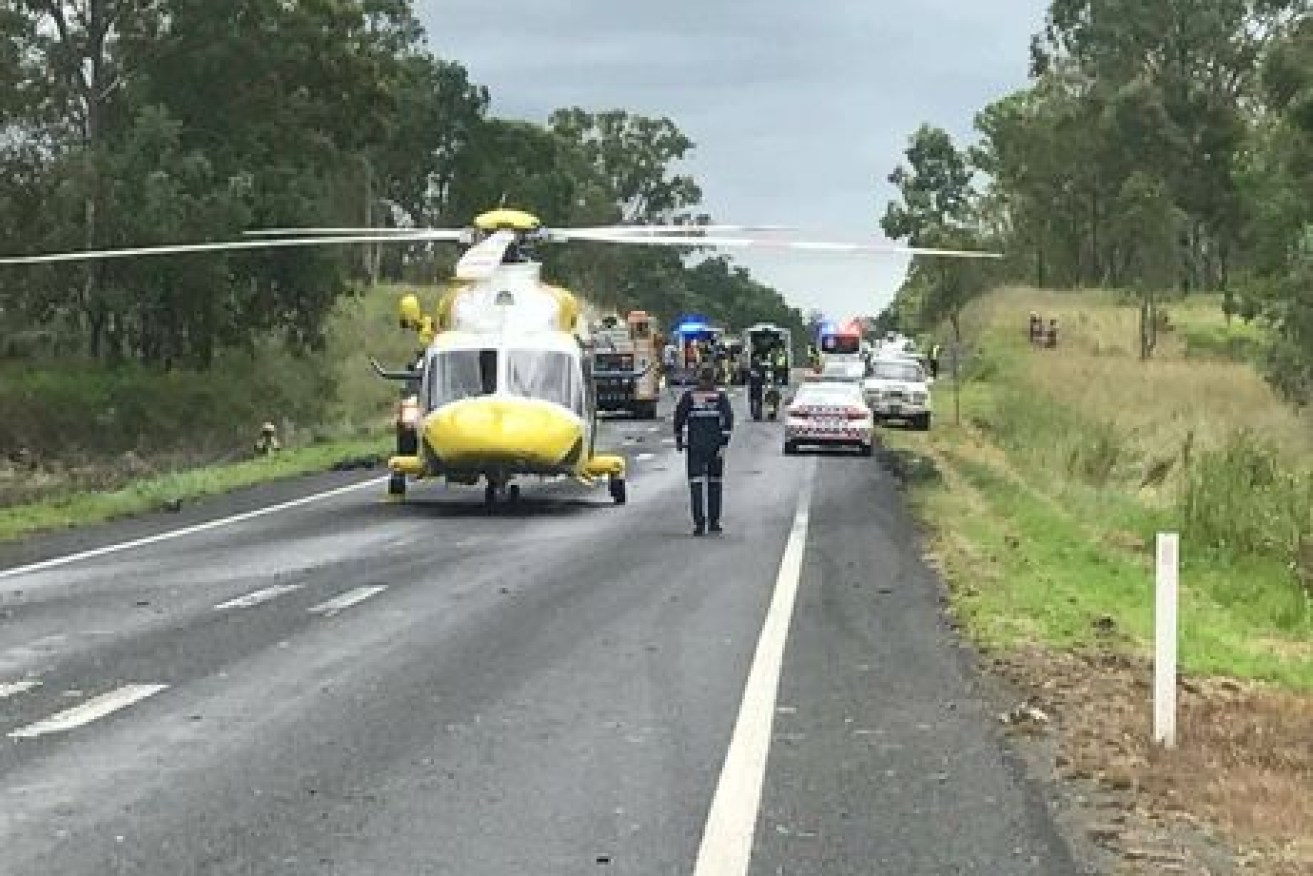 A one-year-old baby girl who was airlifted after a horror crash has died from her injuries.