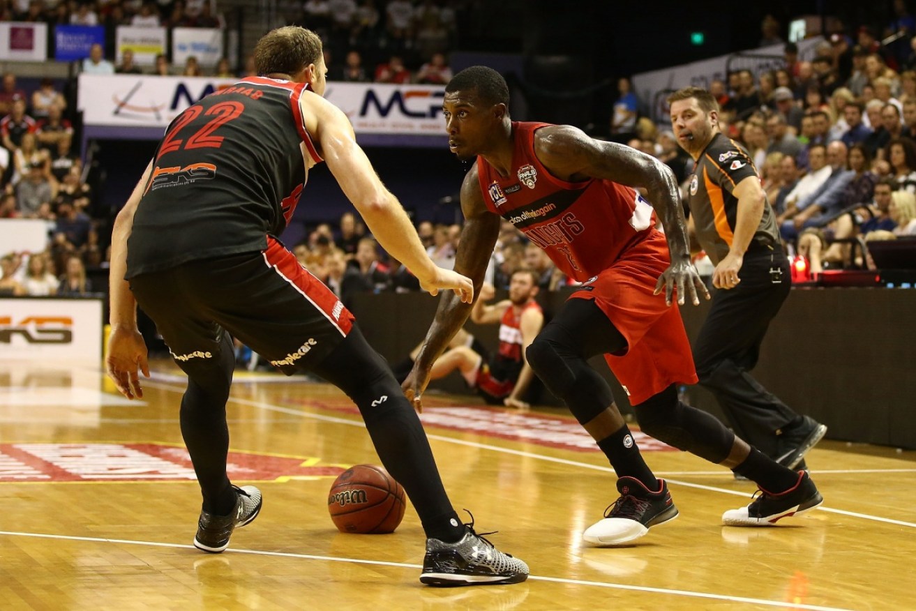 Casey Prather in action for the Wildcats during game two of the NBL grand final series.