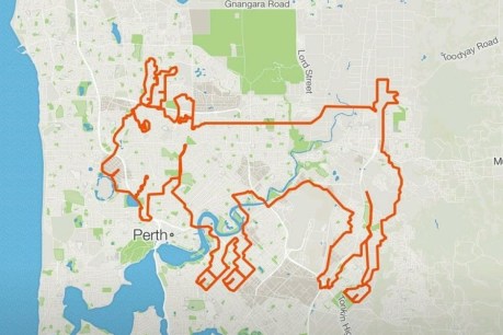 We&#8217;re not kidding: Cyclists draw a goat with 200km ride