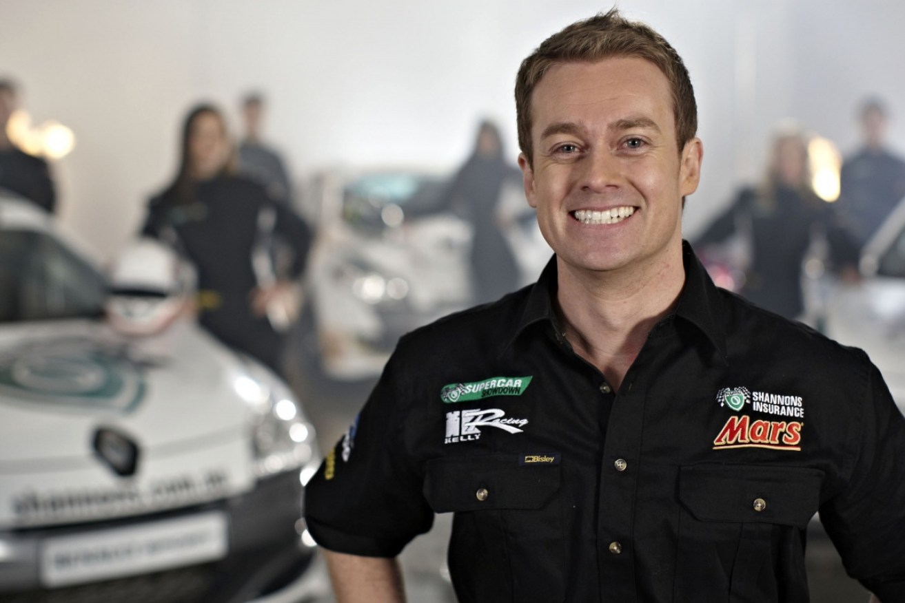 TV personality Grant Denyer was flown to hospital after a crash but is said to be "in good spirits".