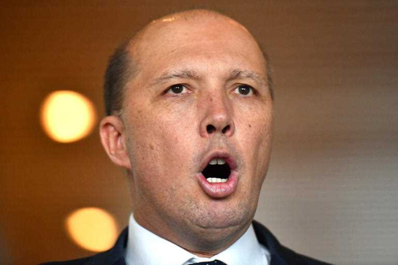 Immigration Minister Peter Dutton. 