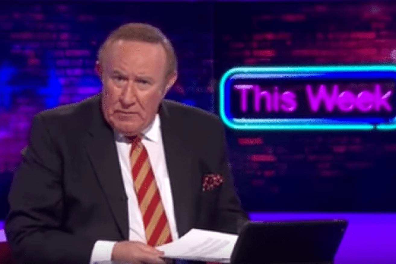Andrew Neil told would-be terrorists that Britain would never be defeated in a rousing speech.