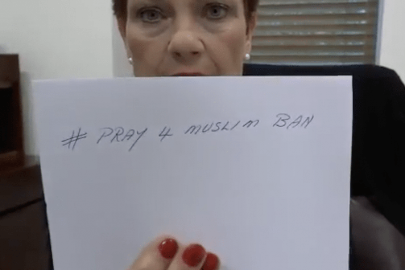 Pauline Hanson has used the London terror attack to publicise her policies.